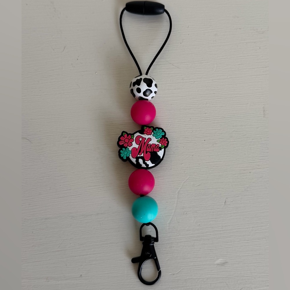 Mama Silicone Beaded Car Freshie Hanger/ Keychain - Picture 2 of 2